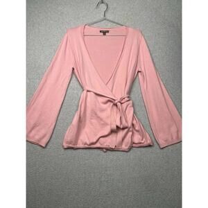 J.Crew Mercantile Wrap Cotton Cardigan Sweater Size S Pink Simple Casual Office